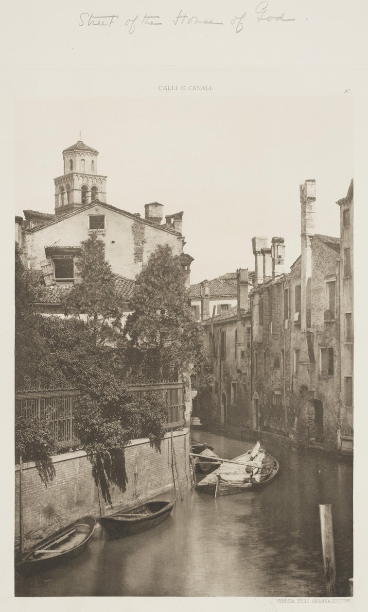 Rue de la Maison de Dieu - Ferdinando Ongania