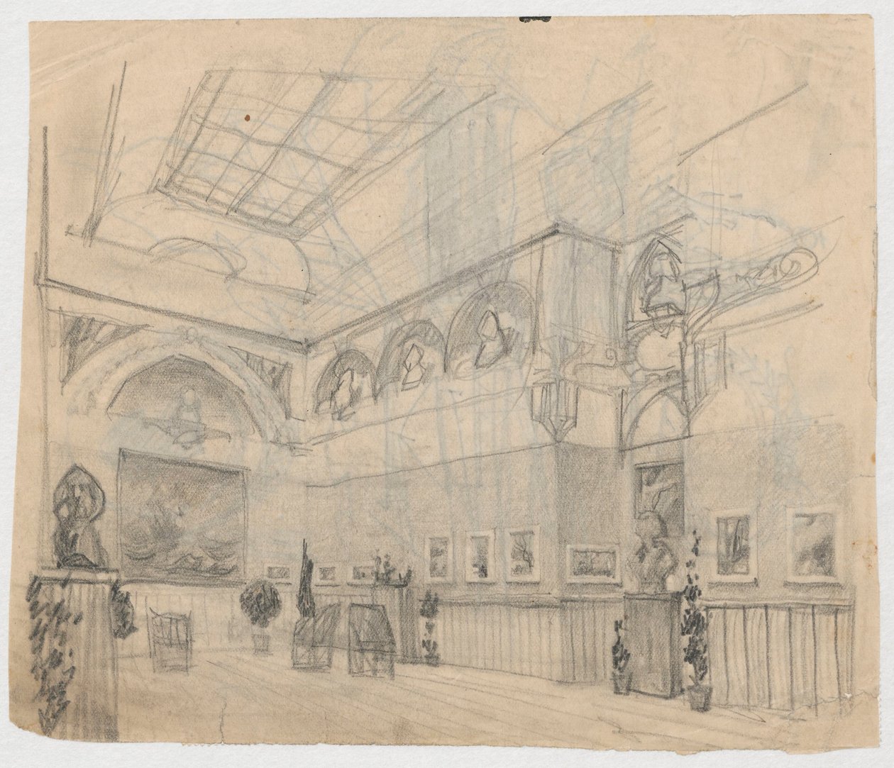 Exposition de peintures de Ferdynand Ruszczyc, verso : détails de l