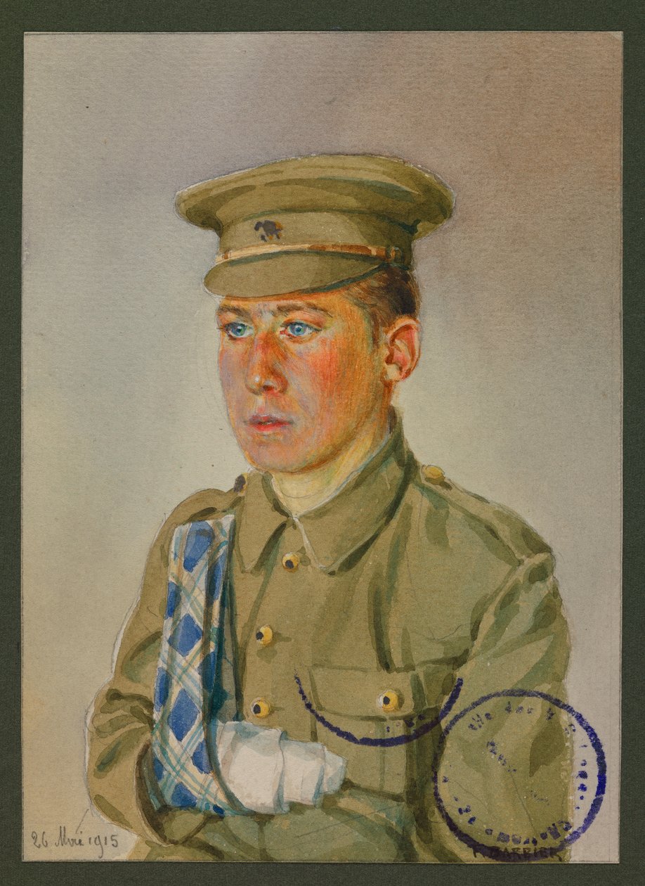 Georges Haskell, soldat britannique au Royal Scott Brighton, Gustrow - Fernand Barbier