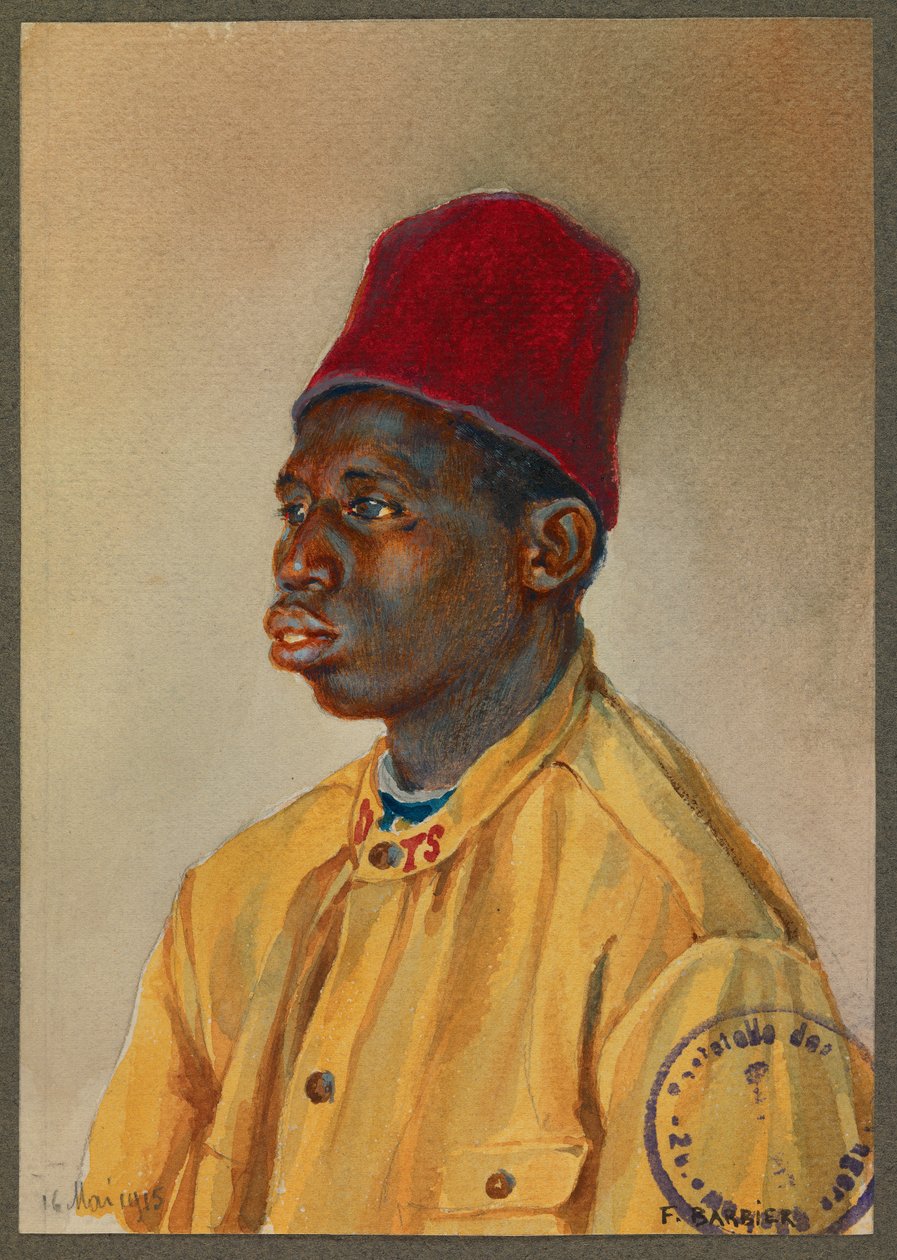 Madion - Diouf , soldat sénégalais, Gustrow - Fernand Barbier