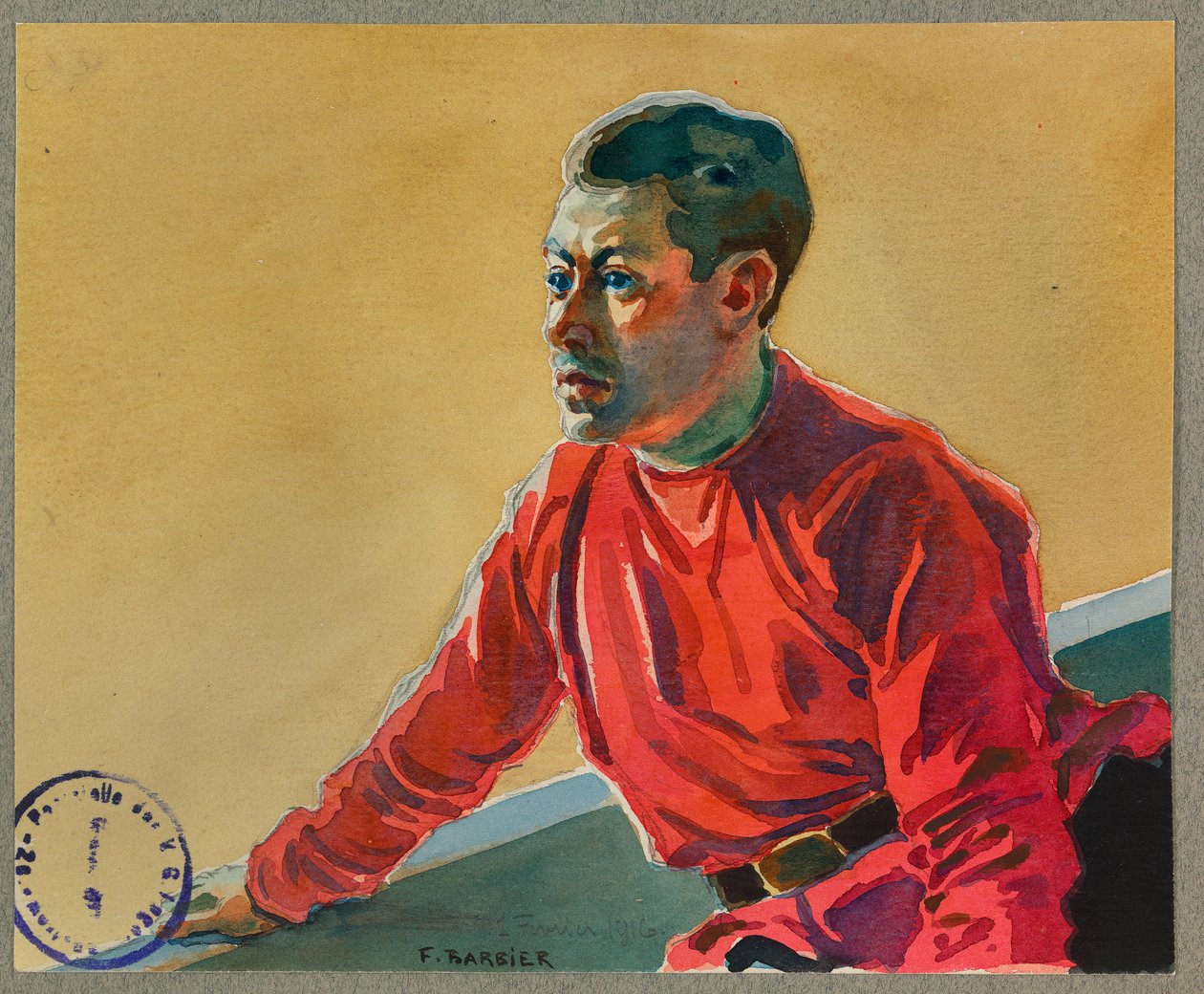 Le prisonnier Lafontan jouera ce soir au théâtre du camp, Gusttow. - Fernand Barbier