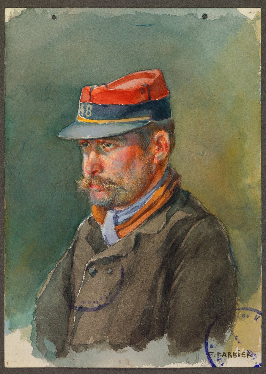 Sergent Lecacheux du 48e territorial, Gustrow - Fernand Barbier