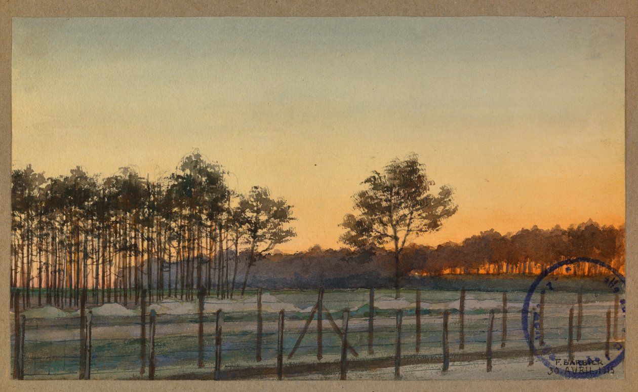 Vue du bois des sapins - Fernand Barbier