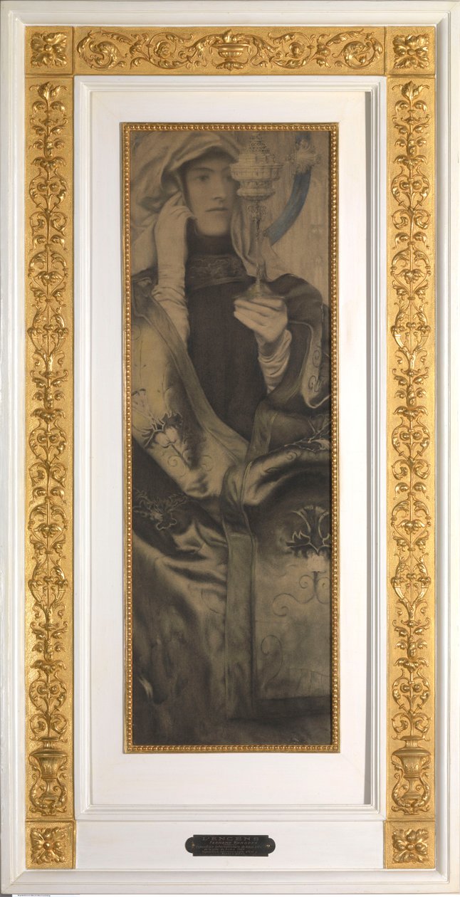 Encens, vers 1898 (fusain et pastel sur papier) - Fernand Khnopff