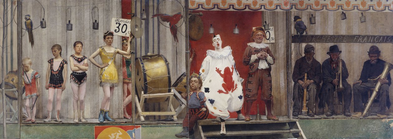 Grimaces et misère - Les Saltimbanques, en 1888 - Fernand Pelez