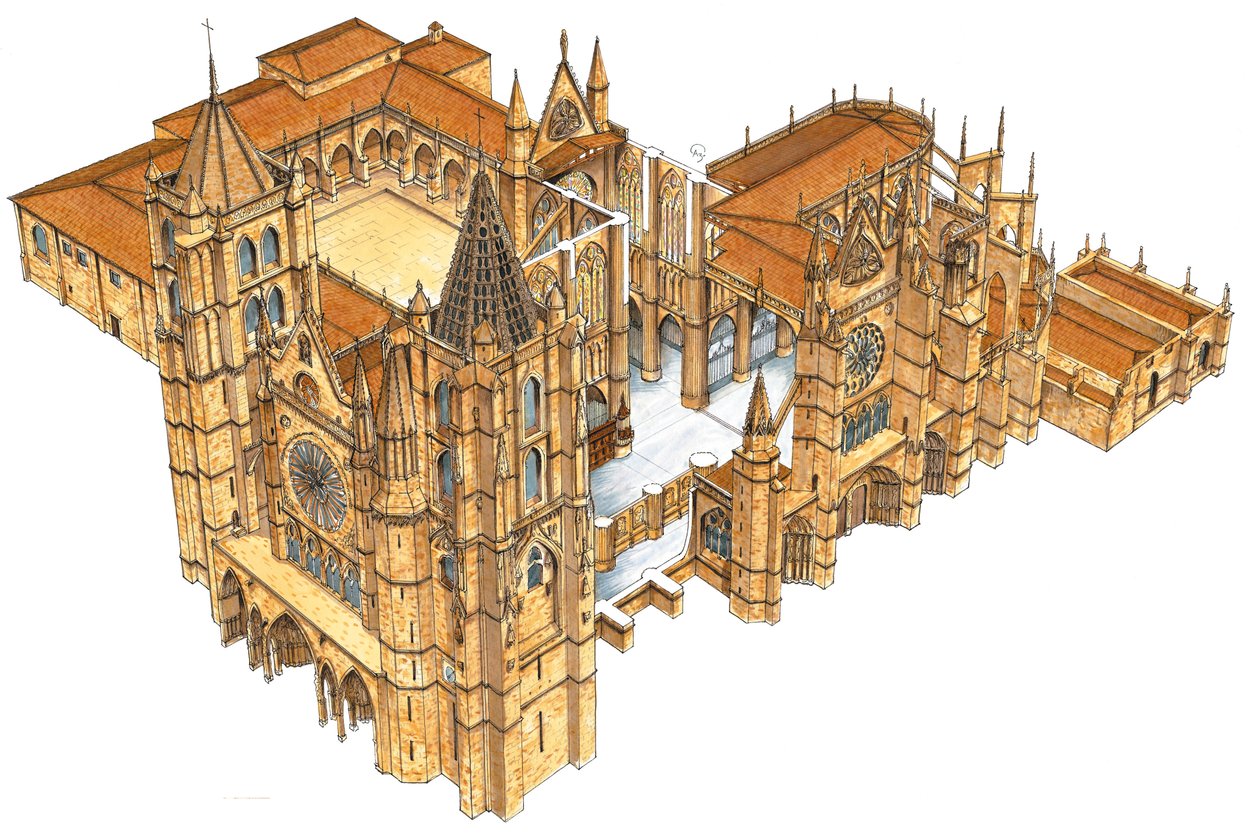 Cathédrale de León, Espagne - Fernando Aznar Cenamor