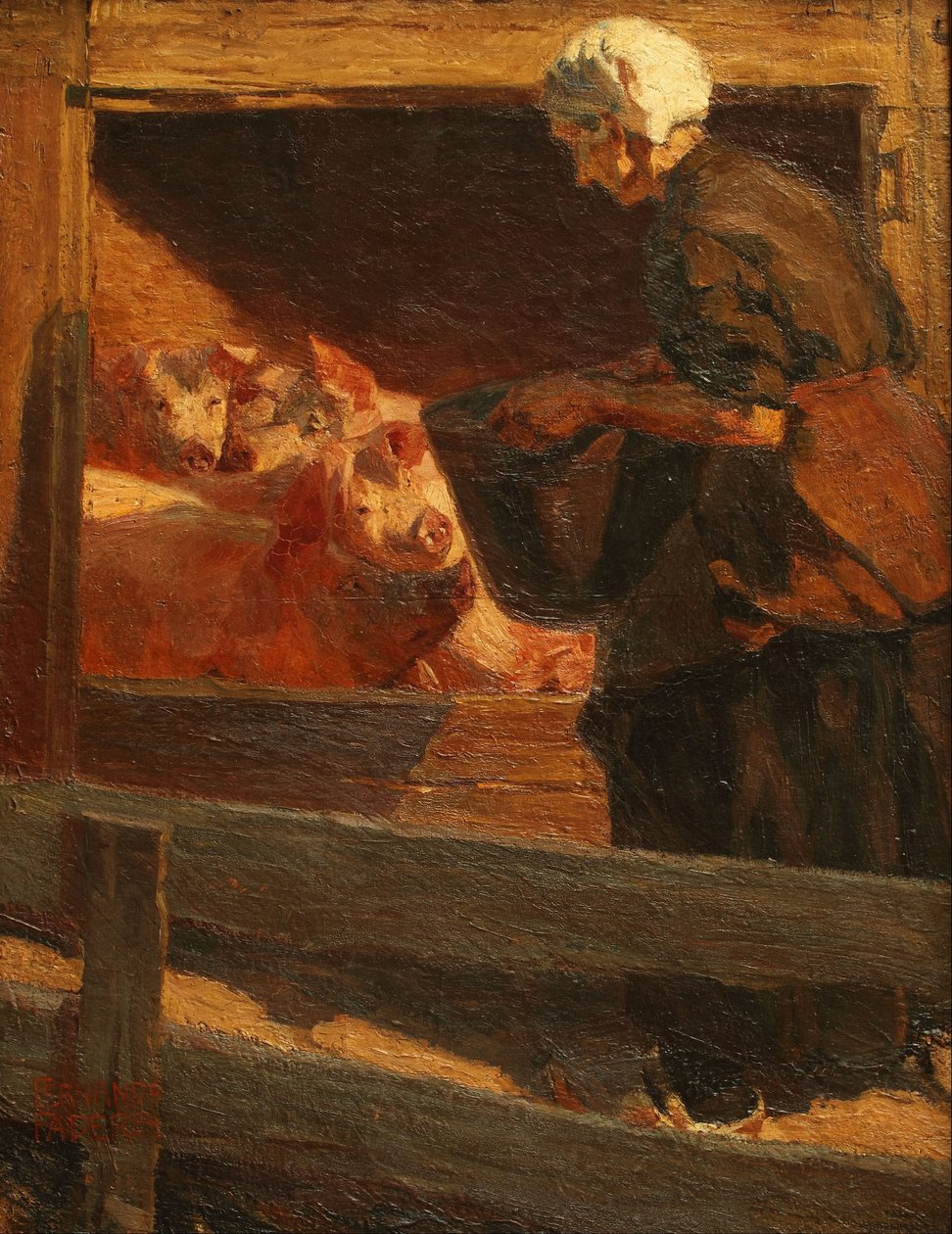 Le repas des cochons - Fernando Fader