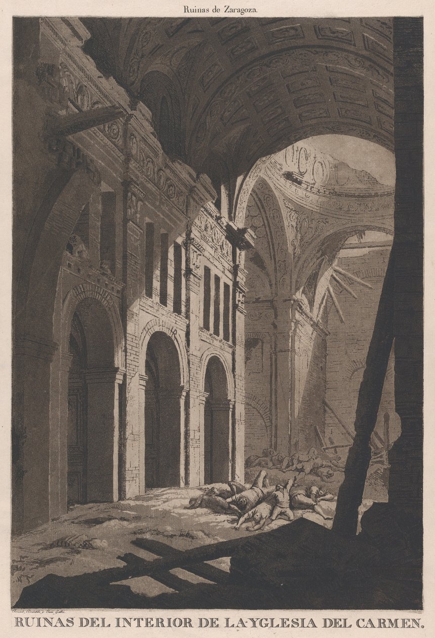 Vue des ruines de l