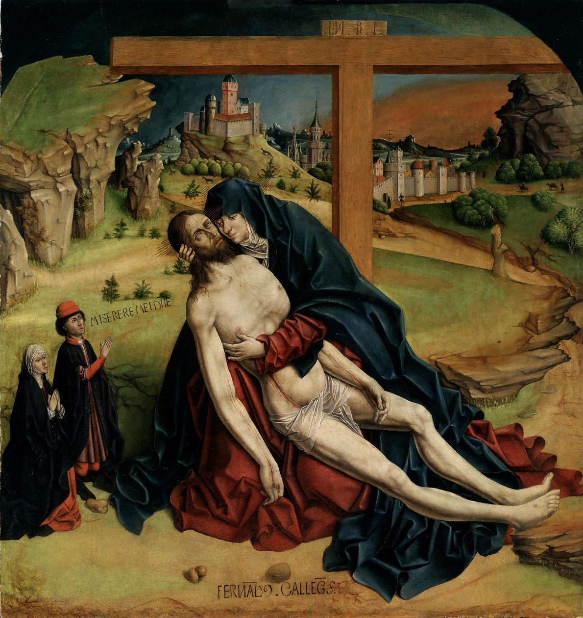 Pietà, 1465-1470 - Fernando Gallego