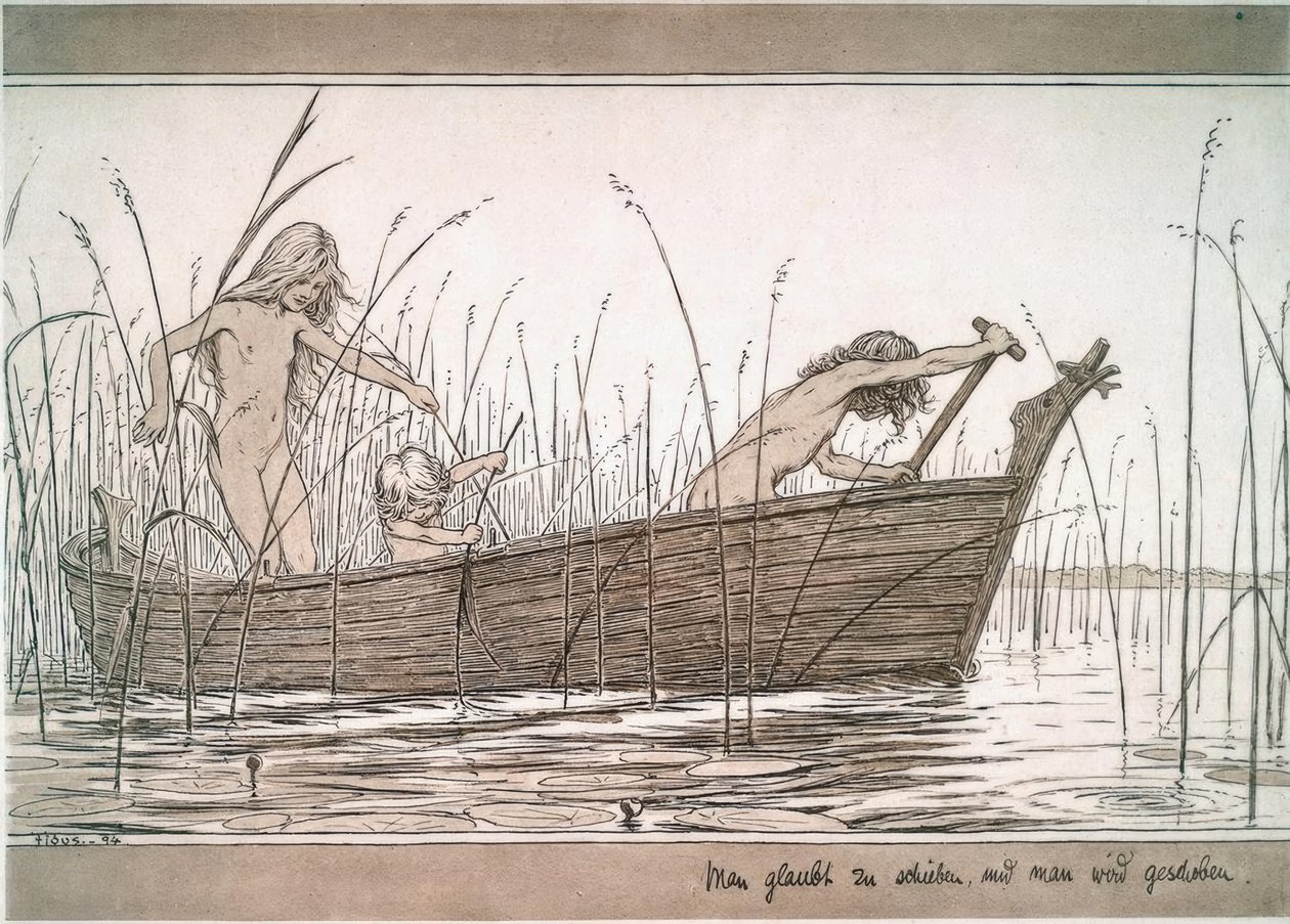On croit pousser, et on est poussé - Fidus