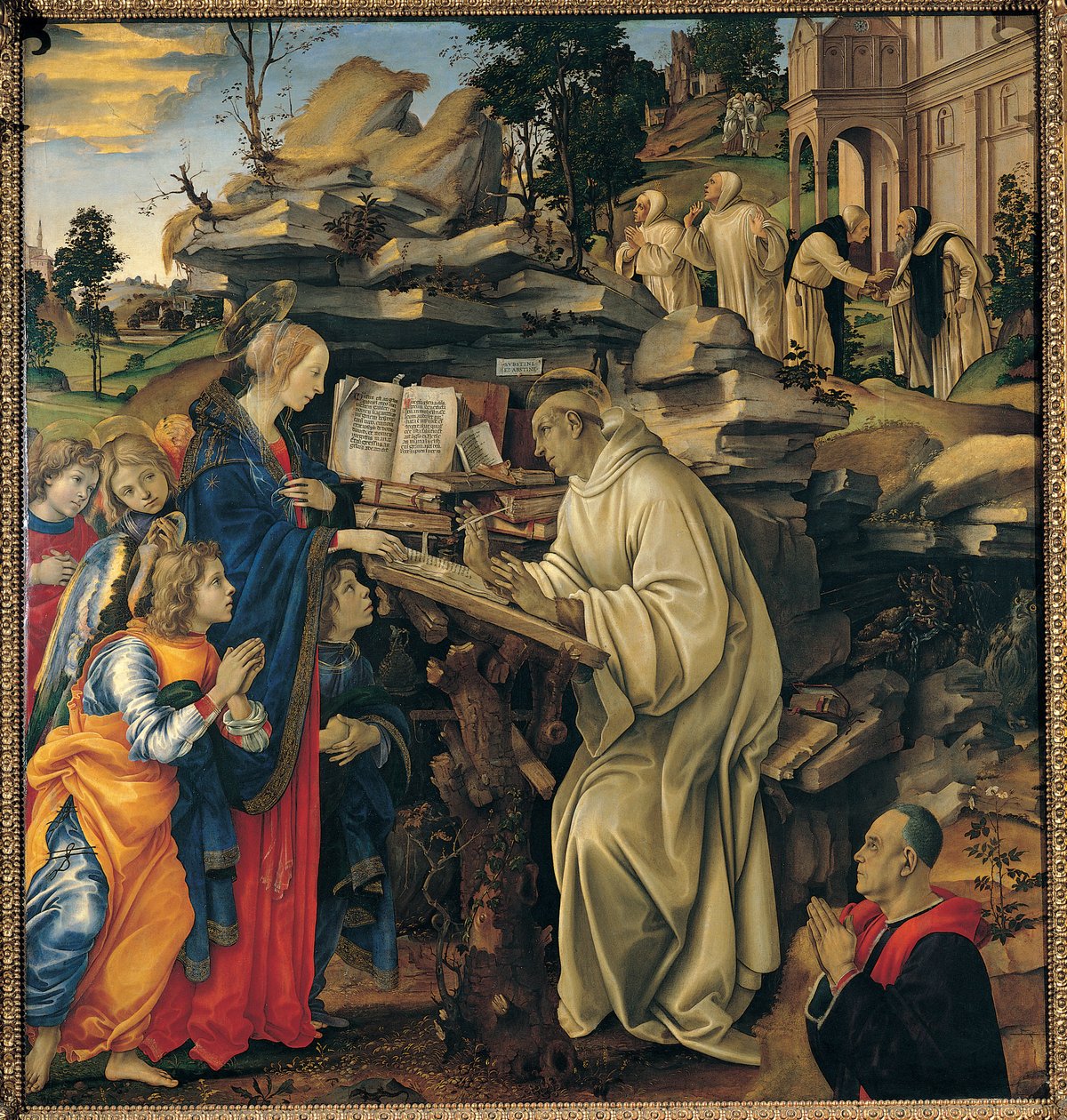 Apparition de la Vierge à saint Bernard - Filippino Lippi