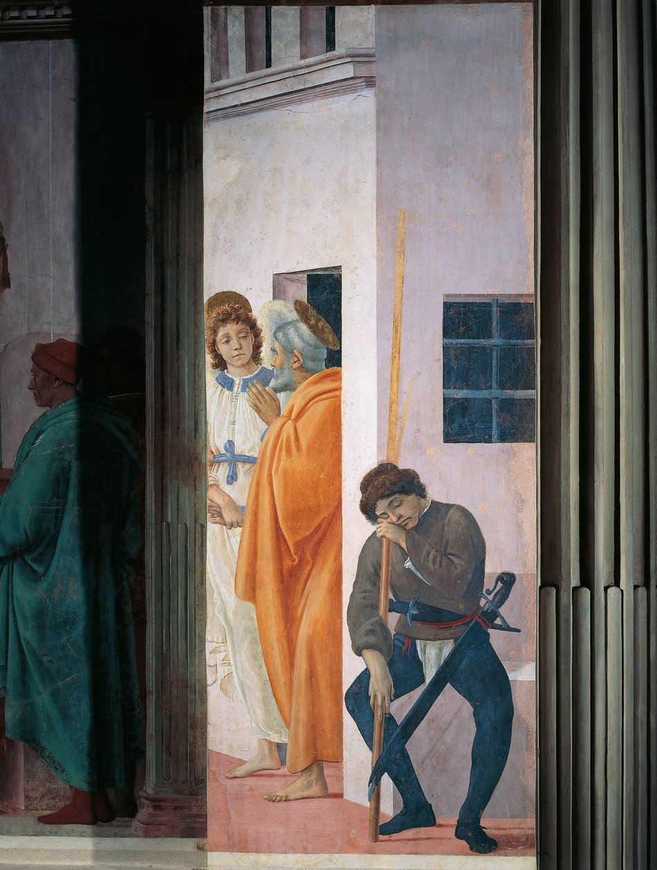 Saint Pierre libéré de prison, par Filippino Lippi, fresque - Filippino Lippi