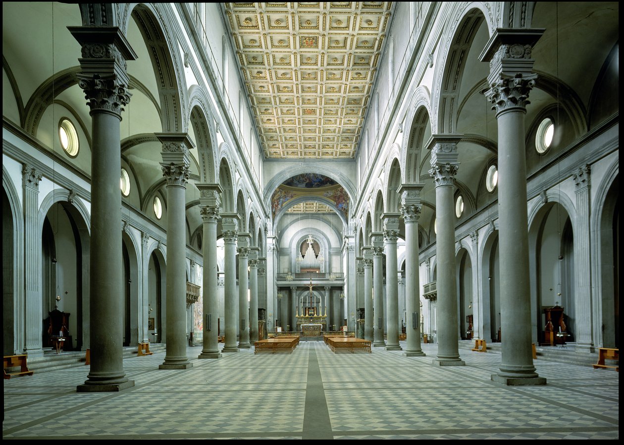 Vue de la nef, 1425-46 - Filippo Brunelleschi