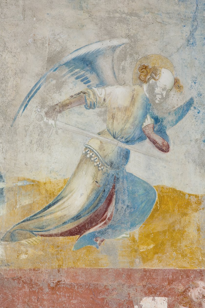 Ange, détail du Jugement dernier, c.1400 (détail) - Filippolo de and Veris da Milano Veris da Milano