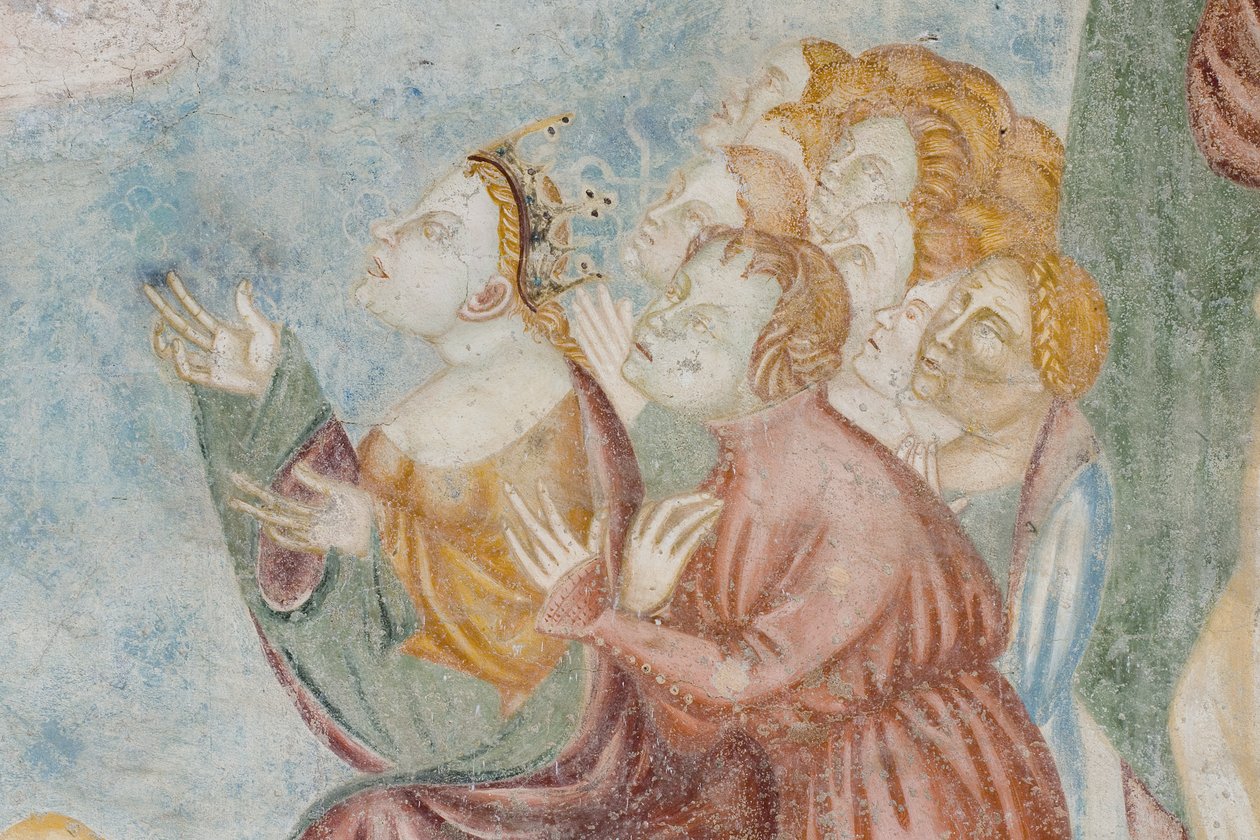 Figure, détail du Jugement dernier, c.1400 (détail) - Filippolo de and Veris da Milano Veris da Milano