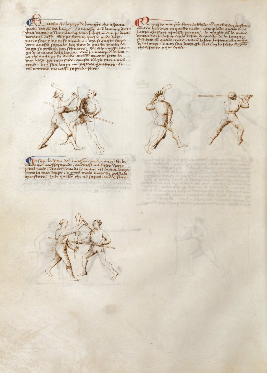 Combat avec dague et bâton - Fiore dei Liberi