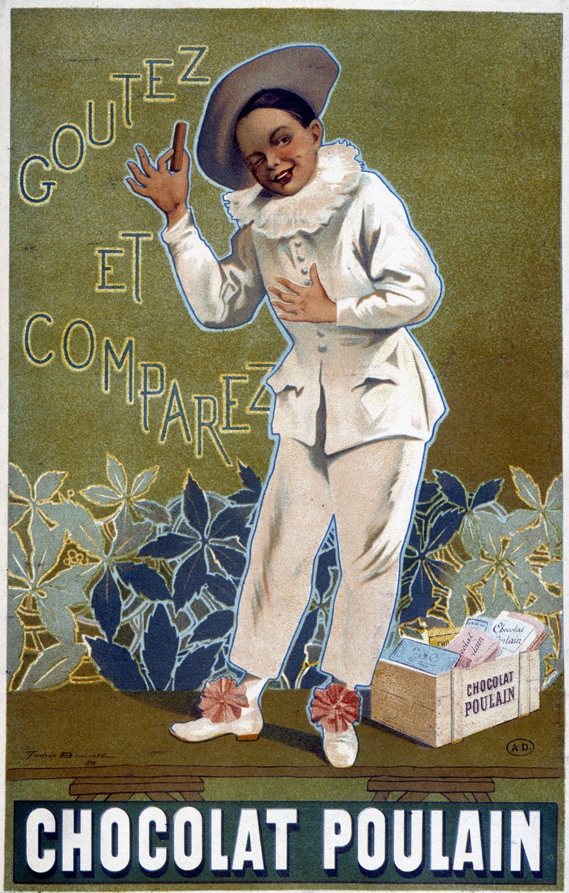 Publicité du Chocolat Poulain : « Goûtez et Comparez ». Par Fermin Bouisset - Firmin Bouisset