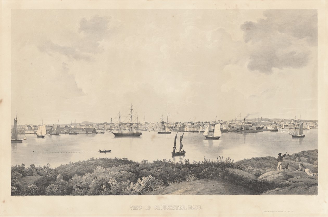 Vue de Gloucester, Mass. - Fitz Henry Lane