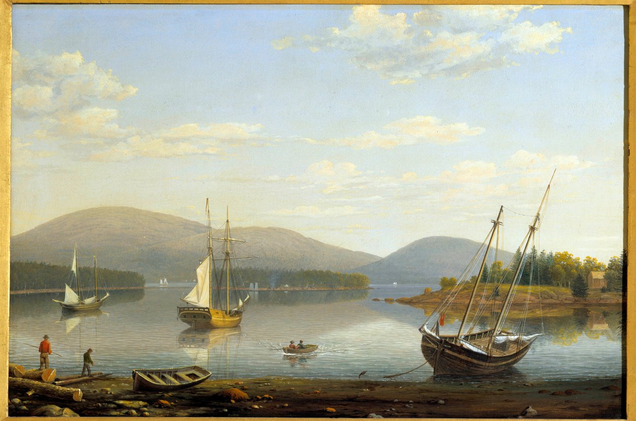 Vue du port de Somes dans le Maine, États-Unis - Fitz Henry Lane