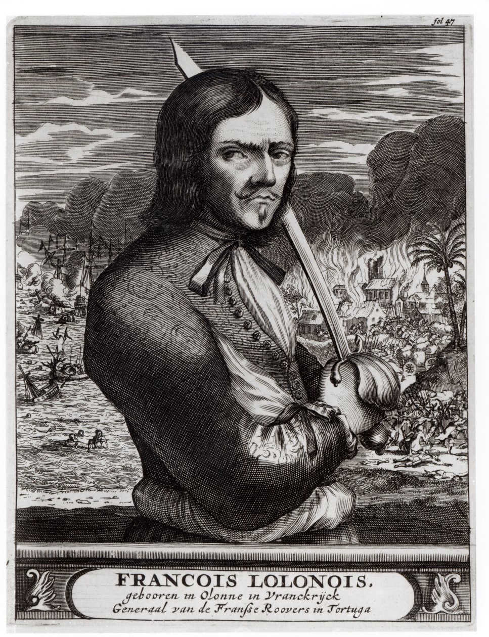 François Lolonois, général des bandits français à Tortuga - Flemish School