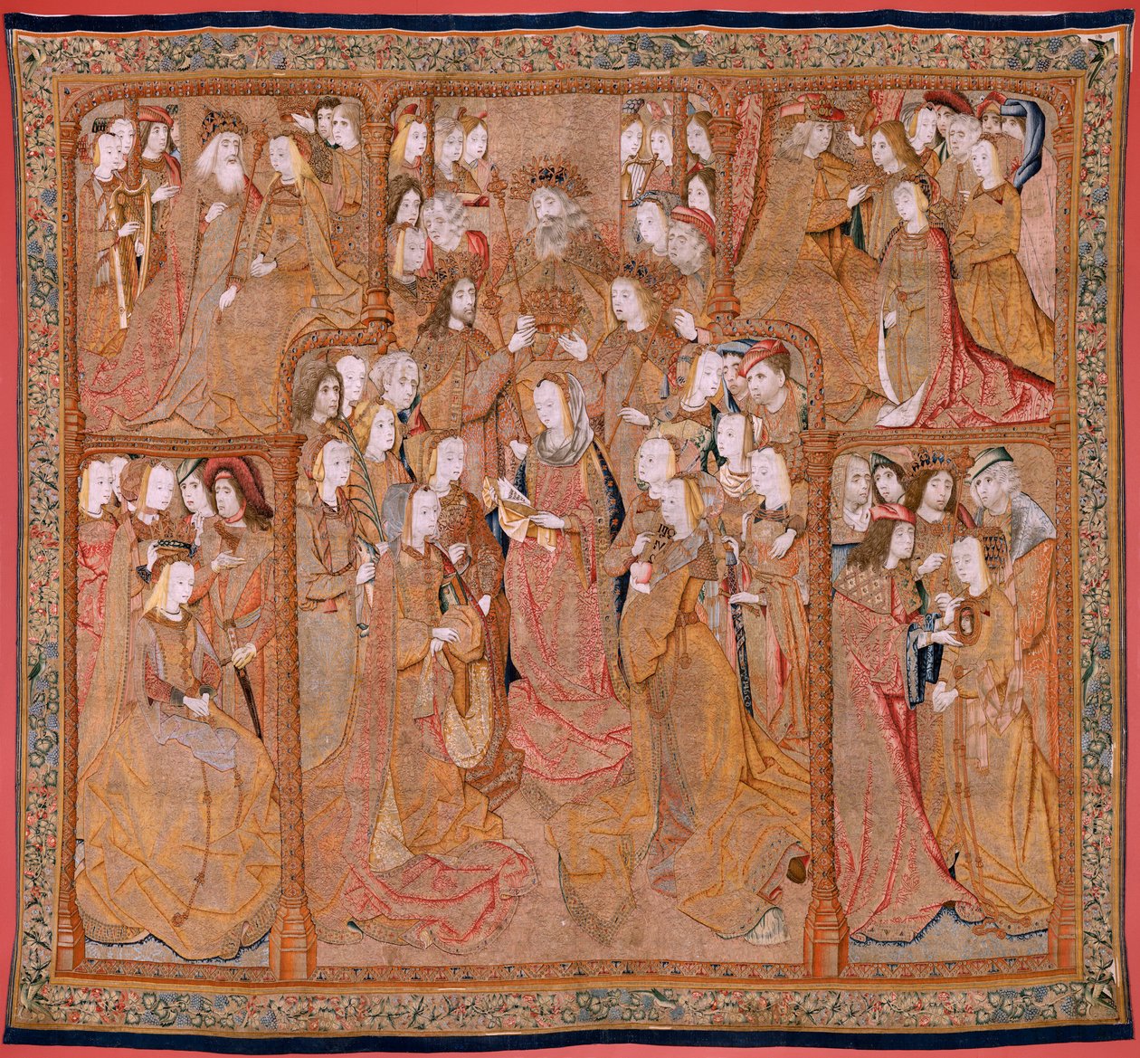 Tapisserie flamande. Série Dévotion de Notre-Dame ou Tissus d