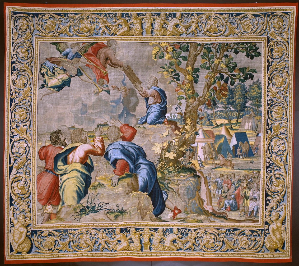 Moïse au mont Sinaï - Flemish School
