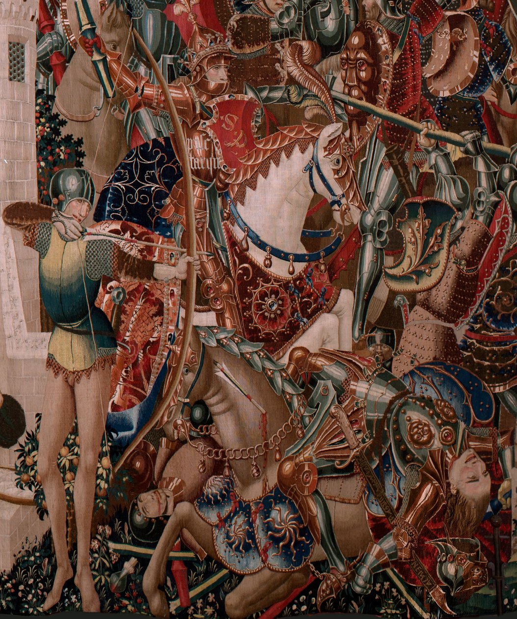 Tapisserie flamande. Série Inconnue. Histoire romaine? Tarquin l