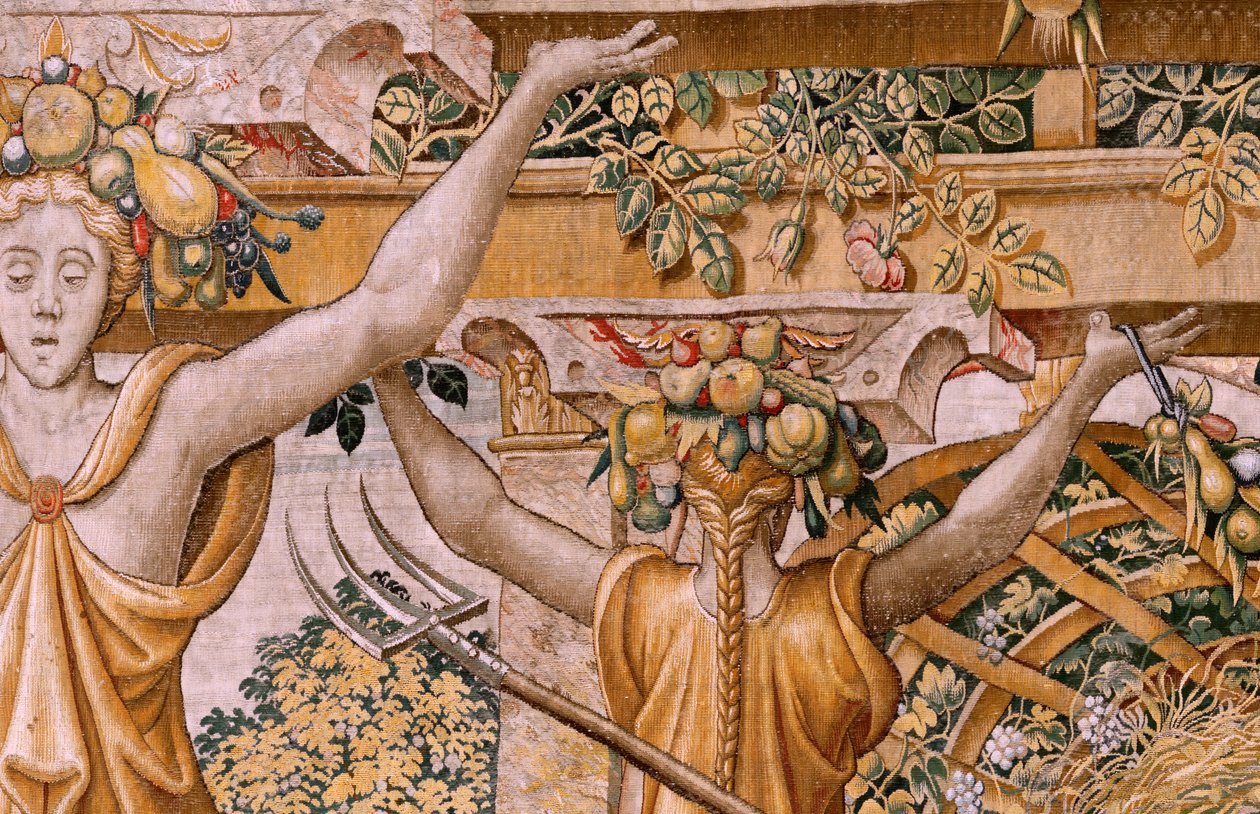 Série Vertumne et Pomone. No II Vertumne transformé en agriculteur - Flemish School