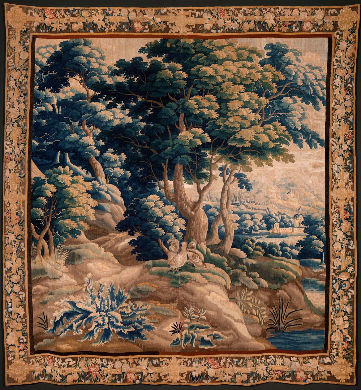 Tapisserie flamande. Verdure. Atelier d