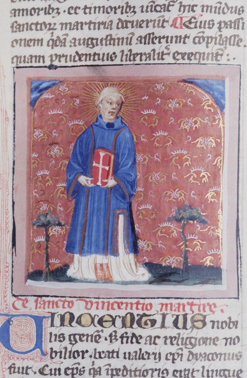Page de la Legenda Aurea, Bruges, vers 1400-10 - Flemish School
