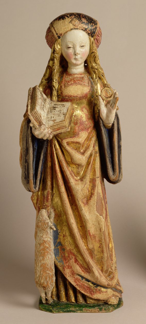 Sainte Agnès, École de Malines, vers 1500 - Flemish School