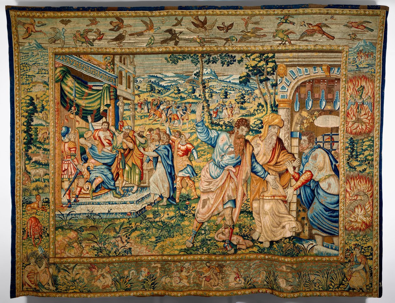 Saint Paul avec Barnabas expulsé du lieu de sa prédication - Flemish School