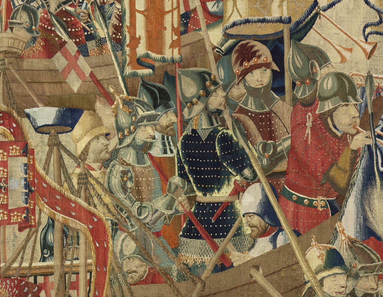 Tapisserie montrant les conquêtes du roi Alphonse V du Portugal - Flemish School