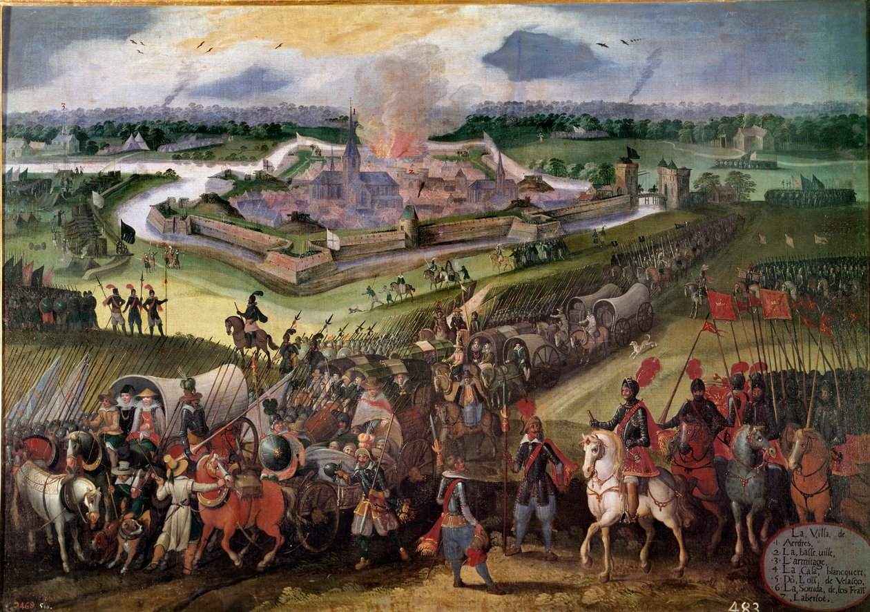Guerre contre les Pays-Bas : Vue de la ville d