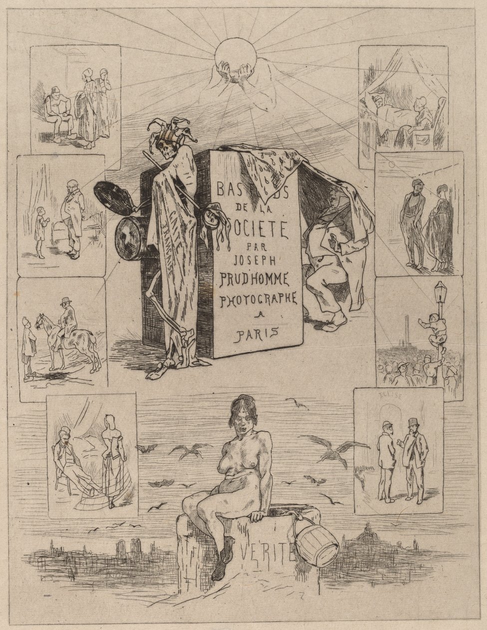 Frontispice : Les bas-fonds de la société - Félicien Rops