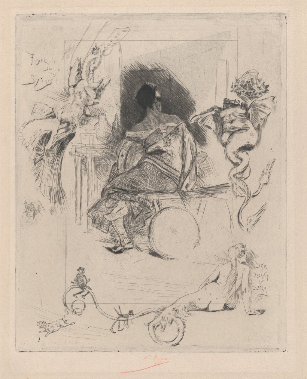 La Dernière Maja, seconde moitié du 19ème siècle - Félicien Rops