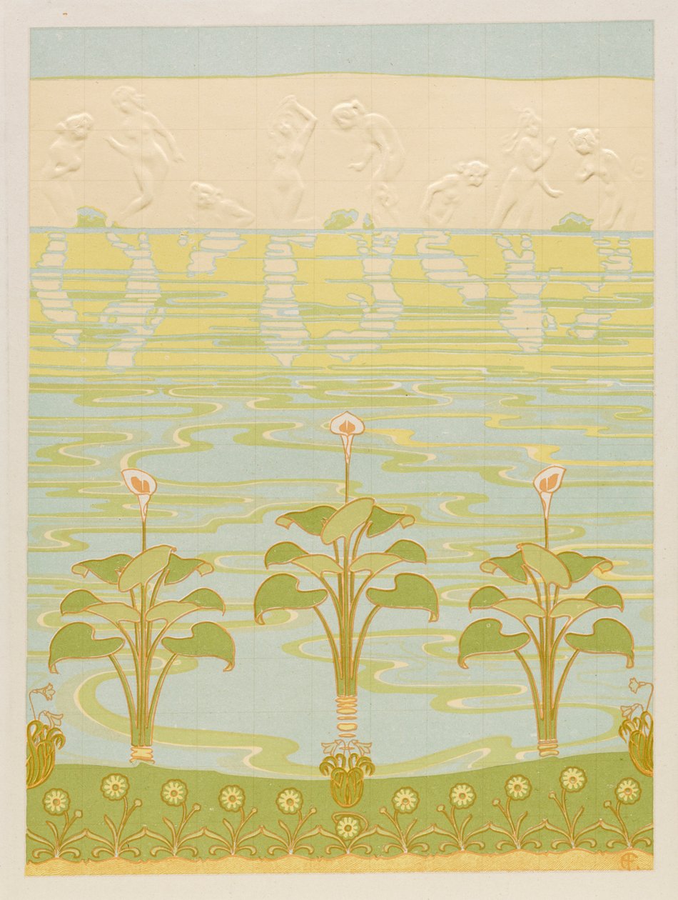 Décoration en carreaux émaillés pour salle de bain, 1898 - Félix Albert Anthyme Aubert