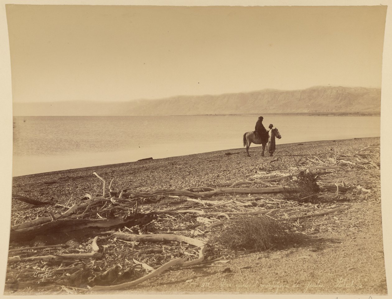 Mer morte et montagnes de Judée, Palestine - Félix Bonfils