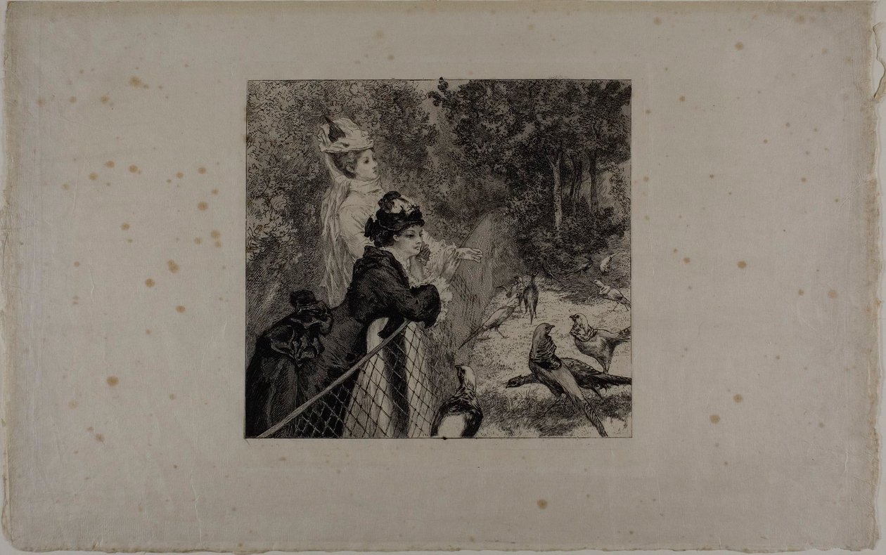 Au jardin zoologique, deuxième assiette - Félix Henri Bracquemond