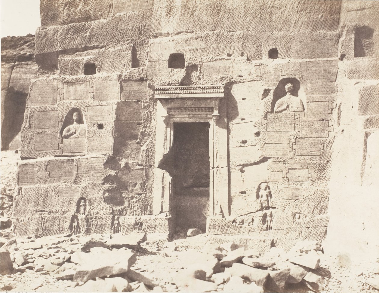 Kardâcy, Sanctuaire, Niches et Inscriptions Taillées dans les Carrières - Félix Teynard