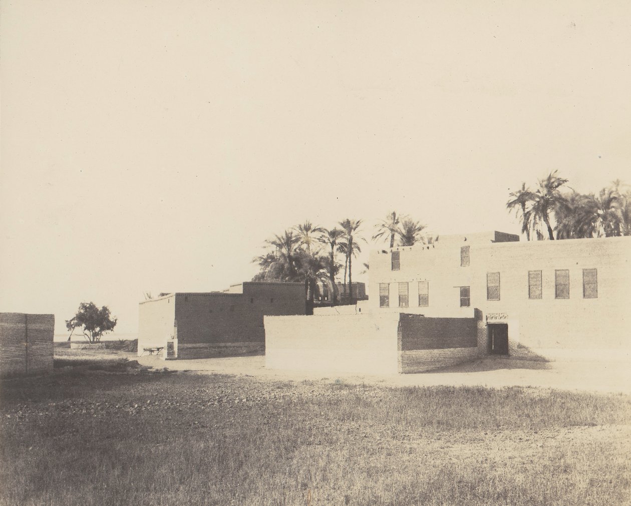 Syout, Habitations Arabes sur le Bord du Nil - Félix Teynard