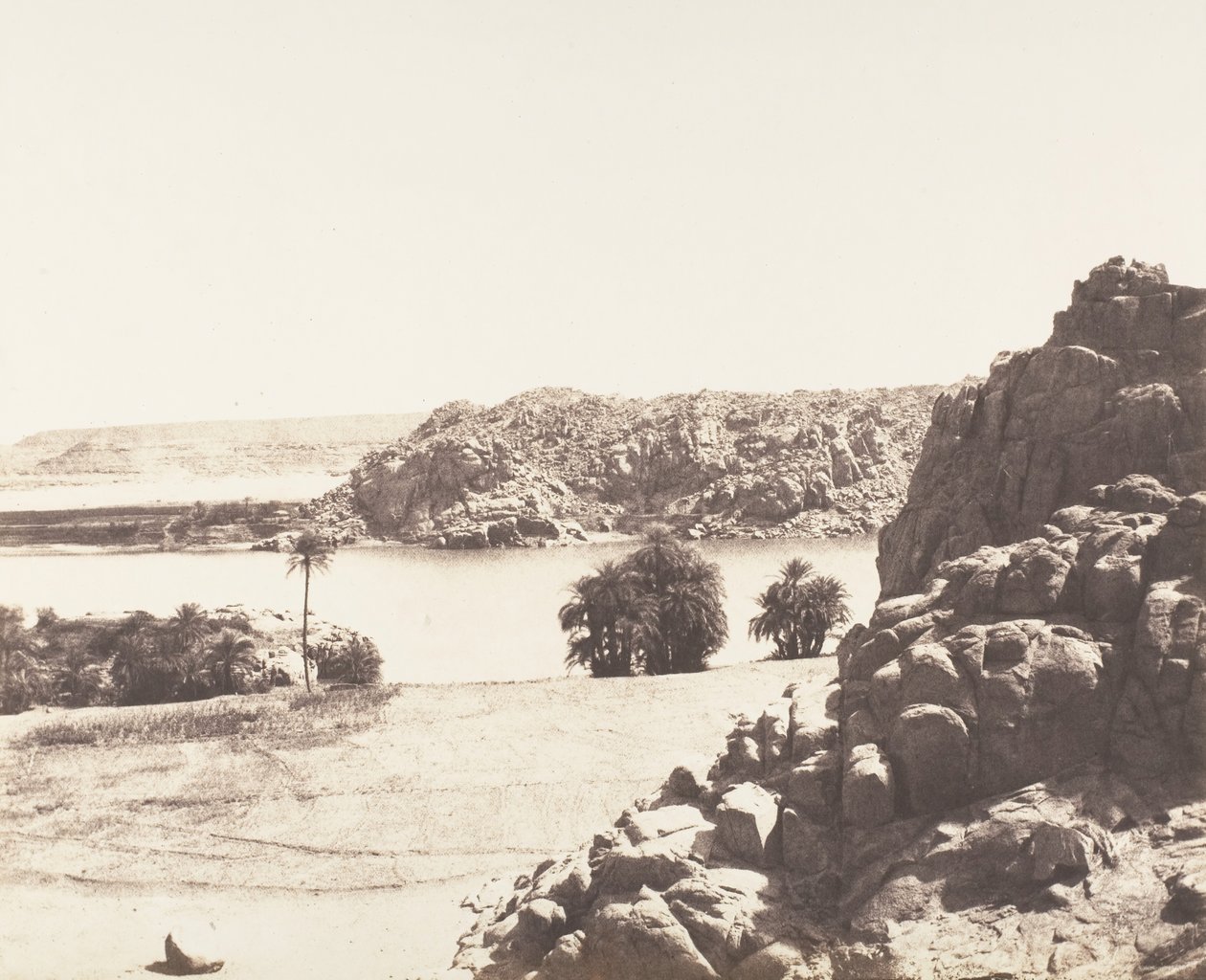 Tâfah, Rochers Granitiques sur les Rives du Nil - Félix Teynard