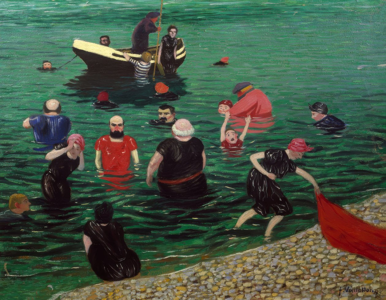 Baigneurs à Étretat - Félix Vallotton