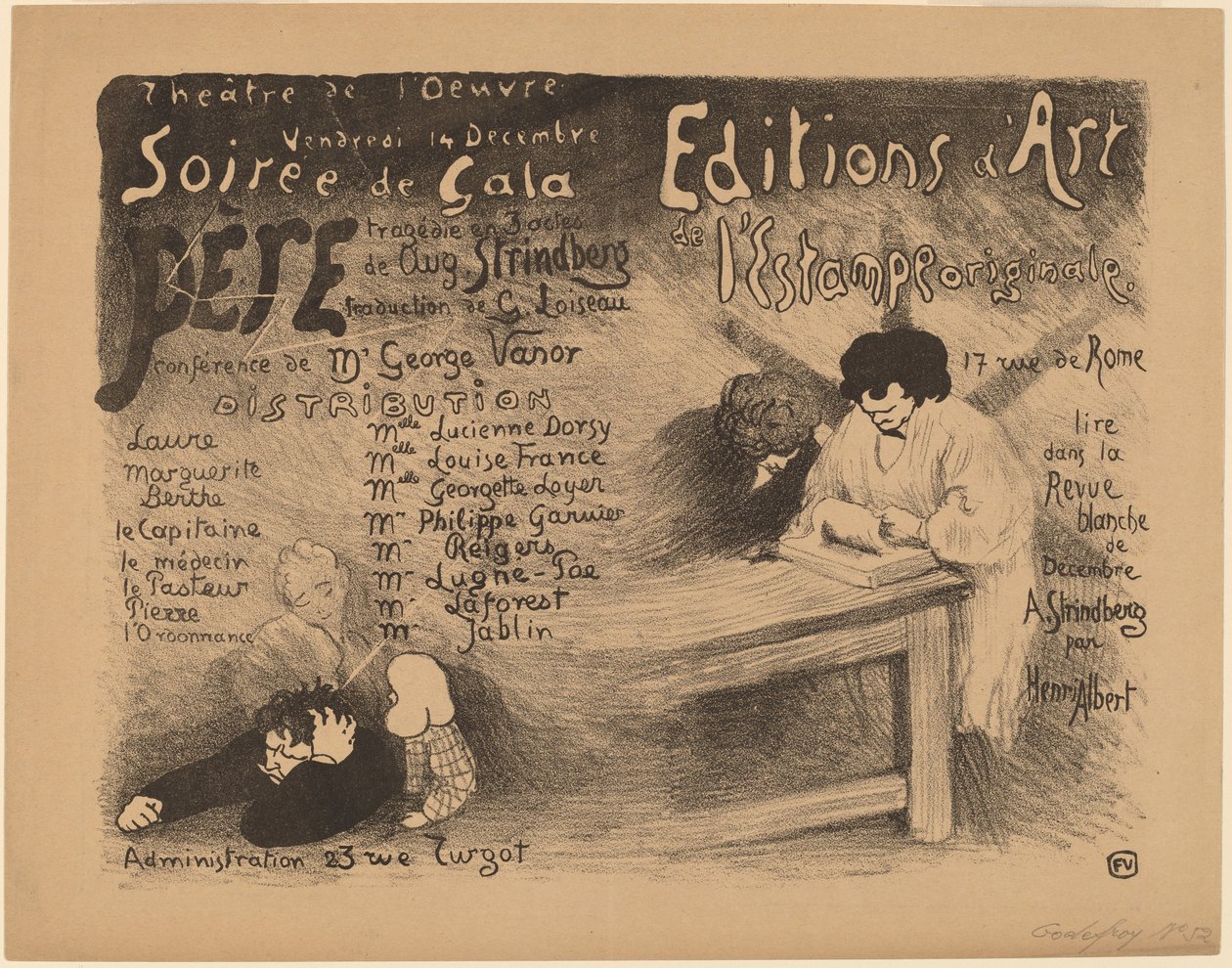 Père : tragédie en 3 actes de Aug. Strindberg, 1894 - Félix Vallotton