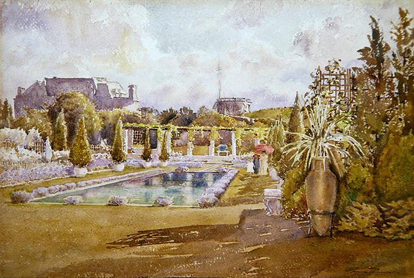 Vue du jardin d