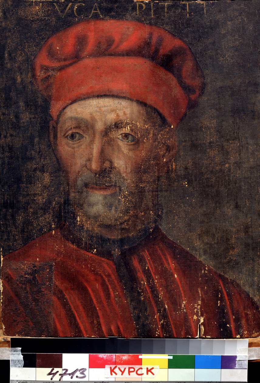 Portrait du riche banquier florentin Luca Pitti (1394-1472) - Florentine School