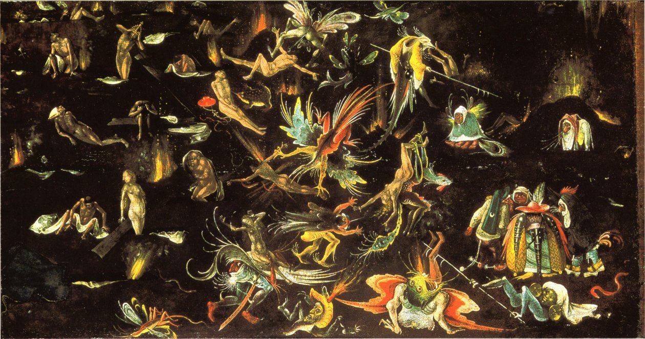 La résurrection des morts et les damnés conduits en enfer (fragment d