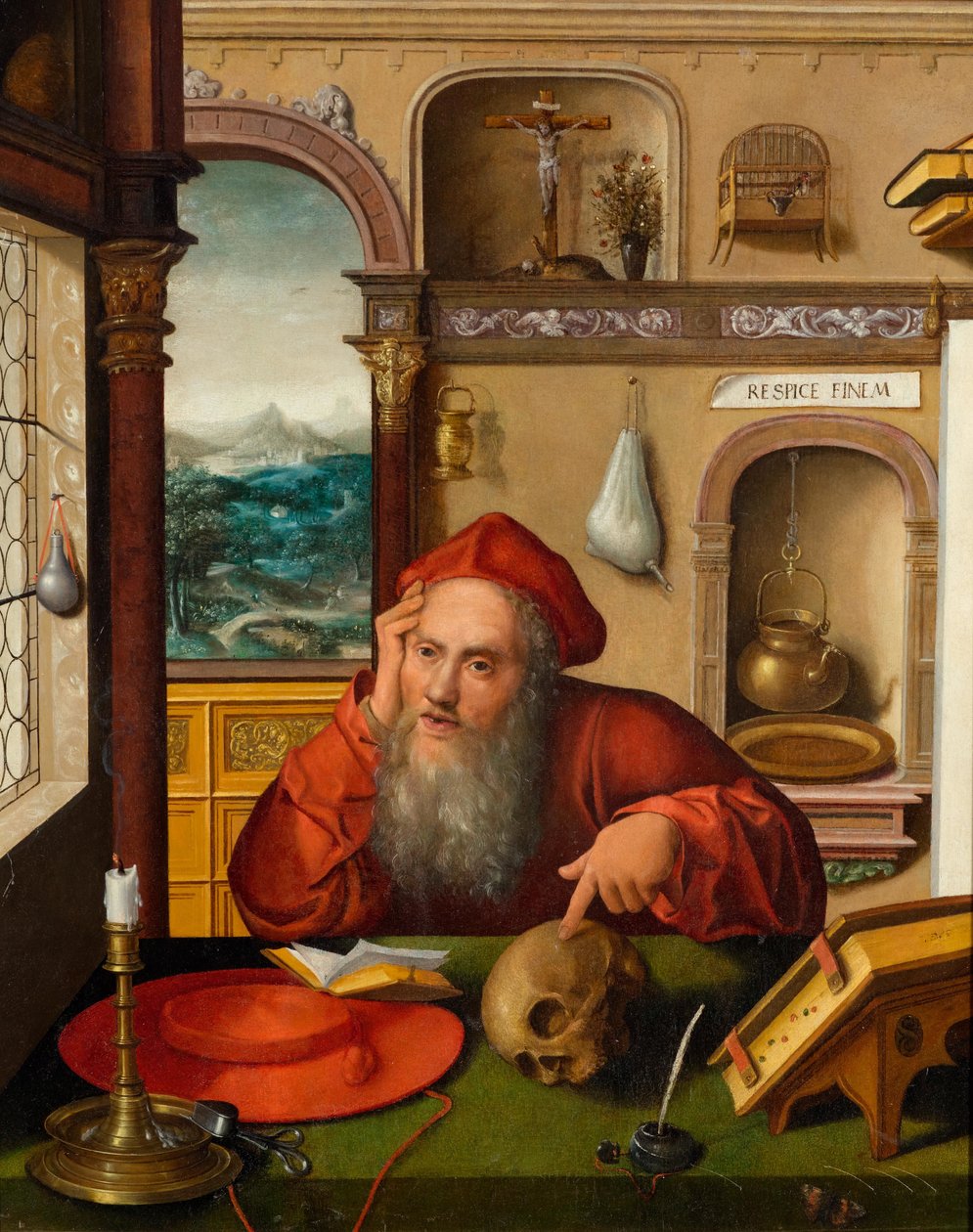 Saint Jérôme dans son étude - Follower of Joos van Cleve