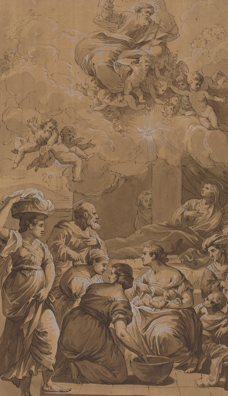 Naissance de la Vierge - Follower of Francesco Fontebasso