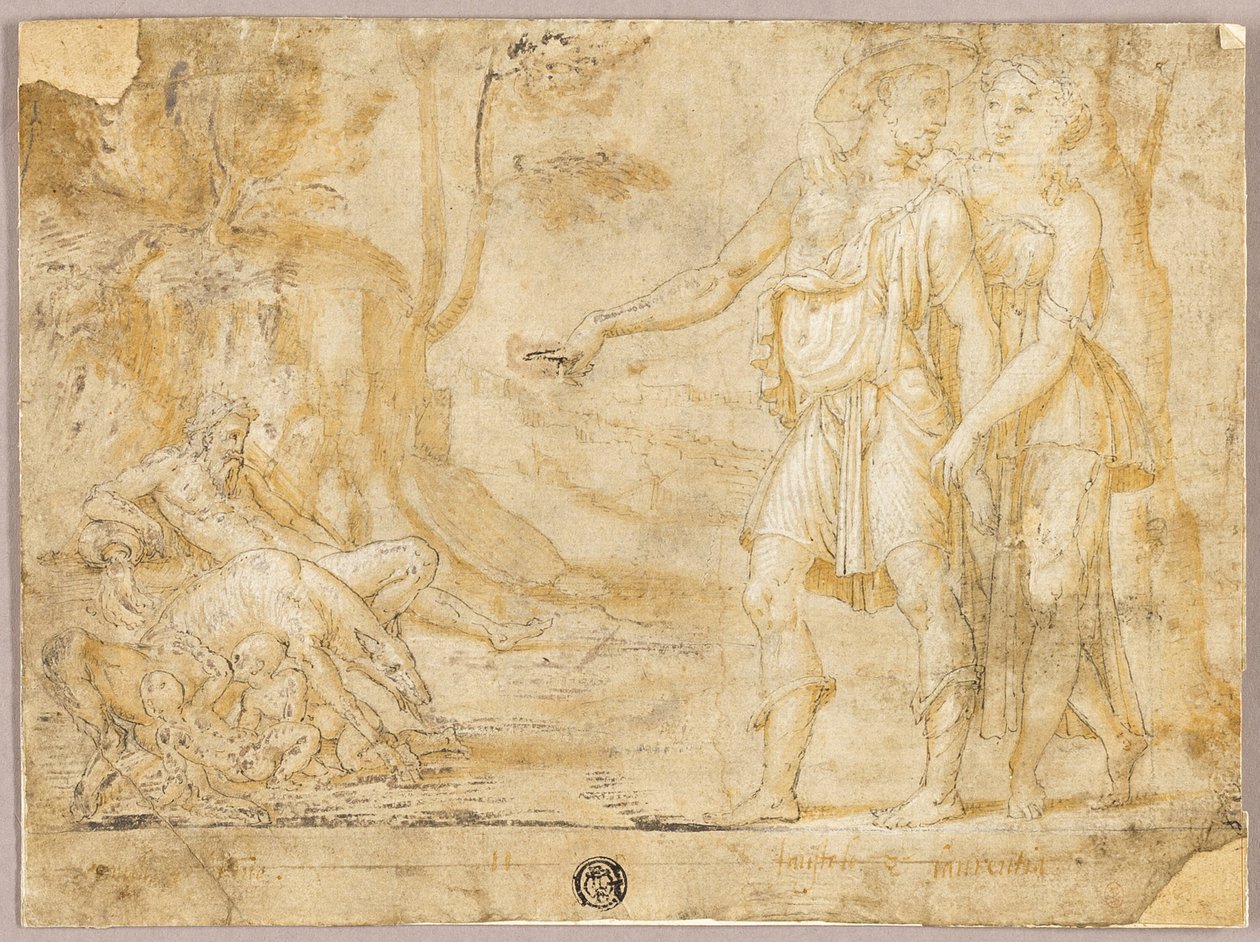 Faustulus et Merentia découvrent Romulus et Rémus - Fontainebleau School
